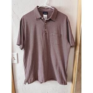 Patagonia Organic Cotton Striped Polo‎ Sz L